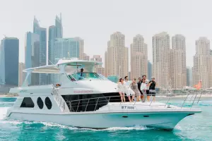 Indulge in an exquisite nautical journey with Xclusive Yachts, where every voyage is a symphony of opulence and splendor against the breathtaking backdrop of Dubai's skyline. Our fleet of luxurious yachts, adorned with bespoke amenities and an unwavering 