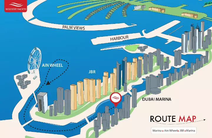 Dubai New Year's Eve Route Map